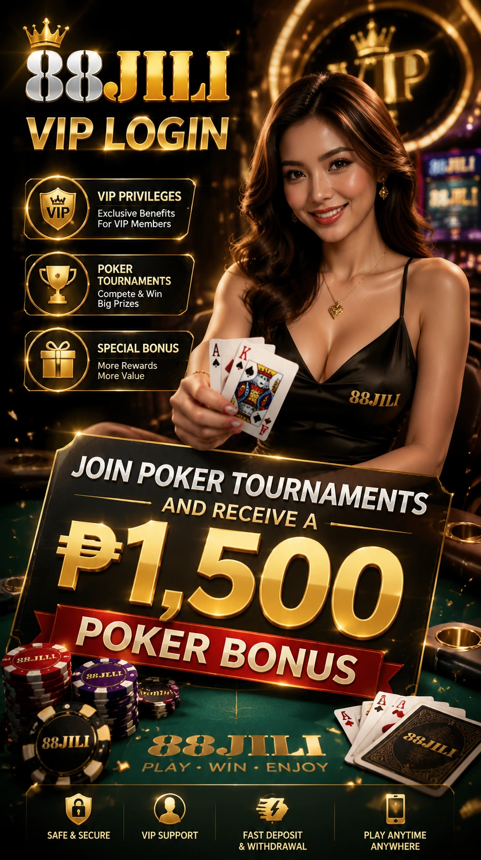 Poker cards and chips preview