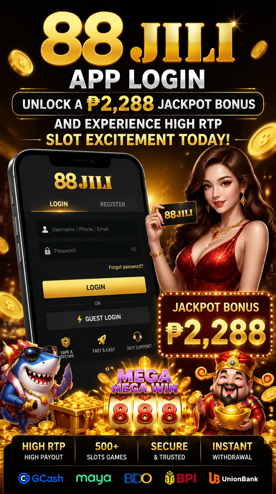 Slot game showcase